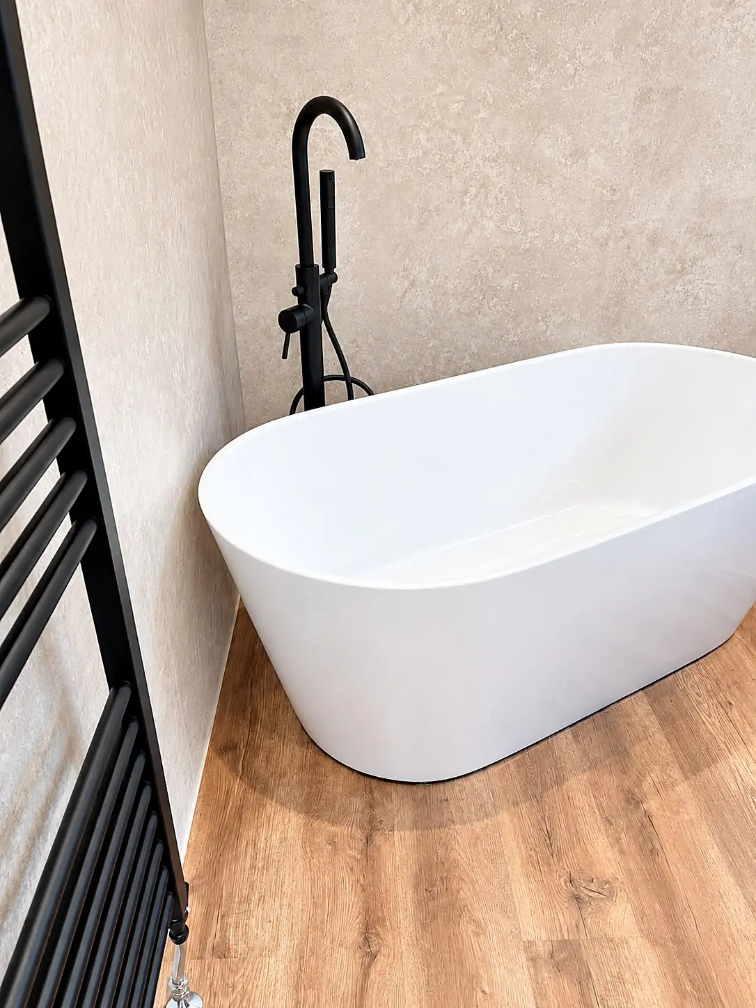 Completed bathroom installation in Chesterfield, Derbyshire by Harrison's Plumbing & Bathrooms