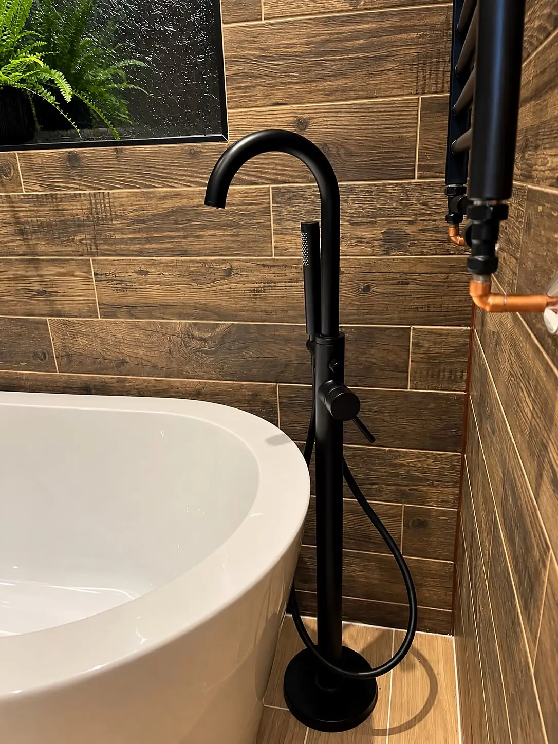 Completed bathroom installation in Chesterfield, Derbyshire by Harrison's Plumbing & Bathrooms