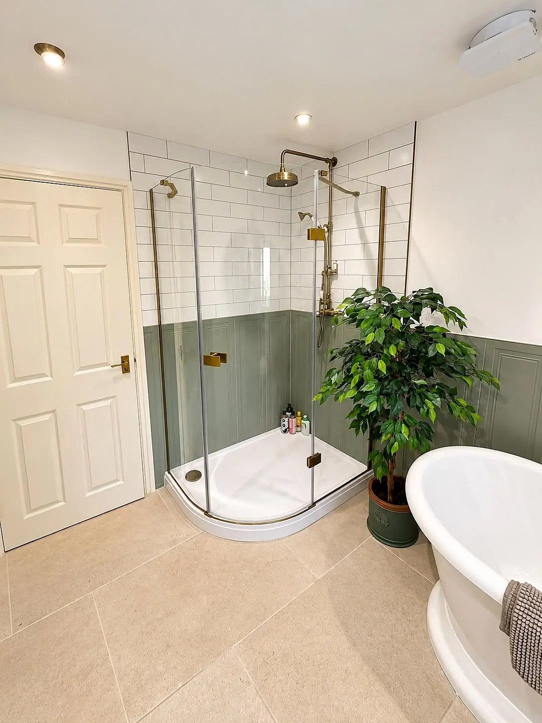 Completed bathroom installation in Chesterfield, Derbyshire by Harrison's Plumbing & Bathrooms