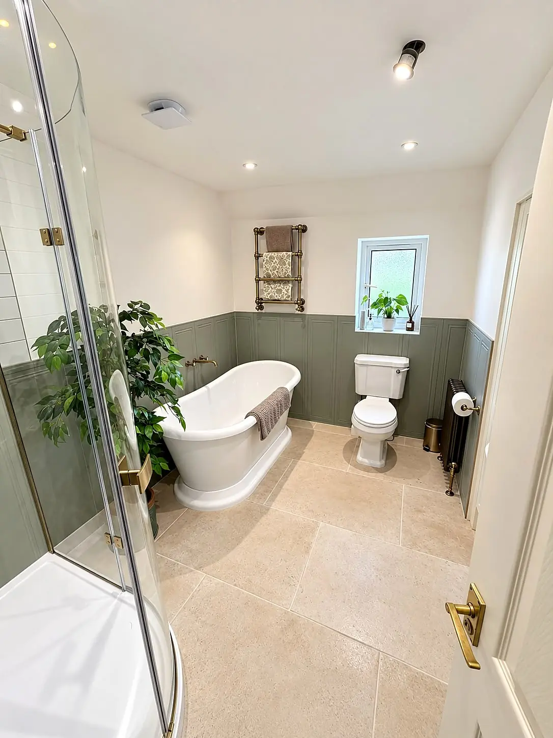 Completed bathroom installation in Chesterfield, Derbyshire by Harrison's Plumbing & Bathrooms