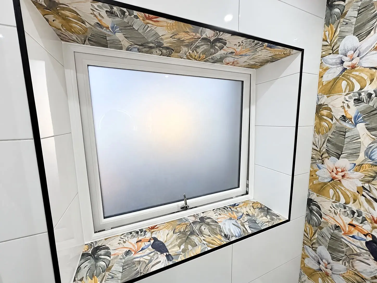 Completed shower room installation in Chesterfield, Derbyshire by Harrison's Plumbing & Bathrooms