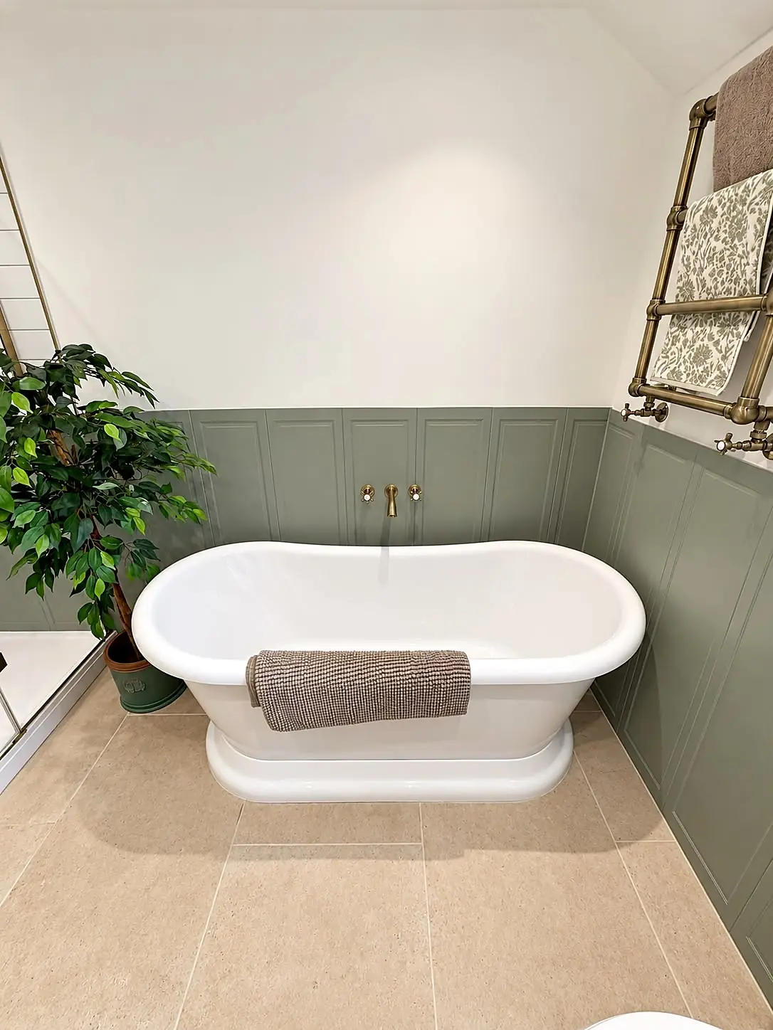 Completed bathroom installation in Chesterfield, Derbyshire by Harrison's Plumbing & Bathrooms